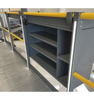 CABINET FOR RAILING FUSELAGE STAND Powdercoated, Service maintenance moduls